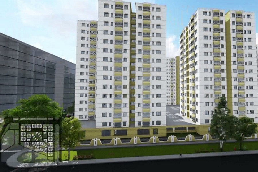 A 3D animation photo of a Rajuk flat project in Dhaka's Uttara has been used for representational purpose only— Collected Photo