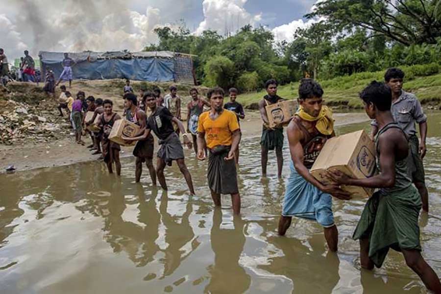 Landslide threat to Rohingyas   