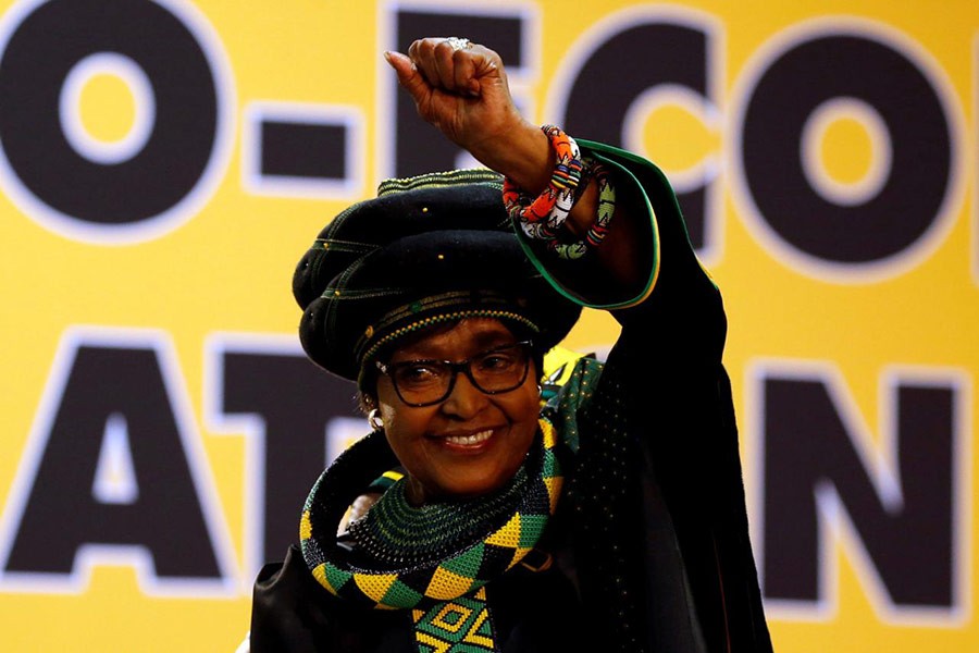 Winnie Madikizela Mandela was present at the 54th National Conference of the ruling African National Congress (ANC) in Johannesburg of South Africa last year. -Reuters Photo