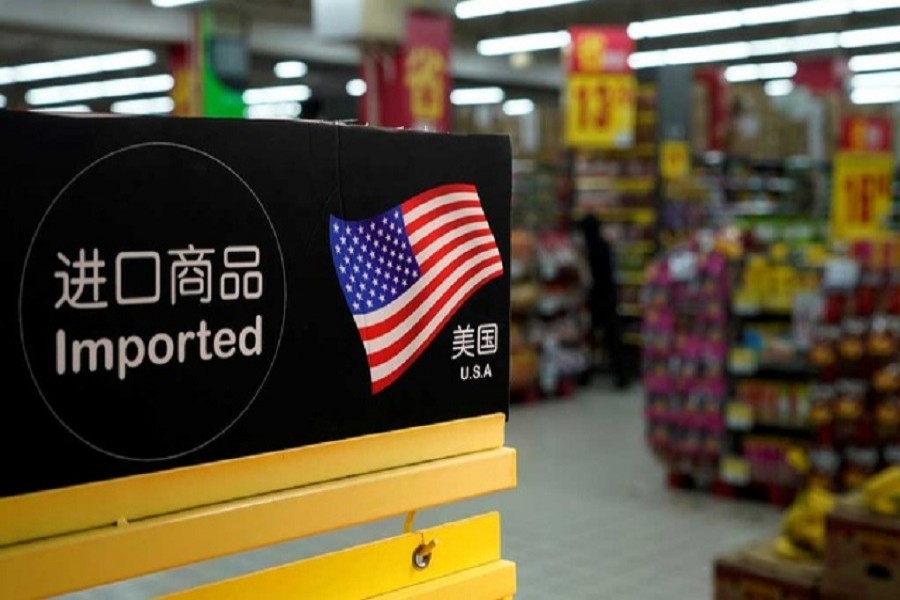 Imports from the US are seen at a supermarket in Shanghai, China April 3, 2018. Reuters