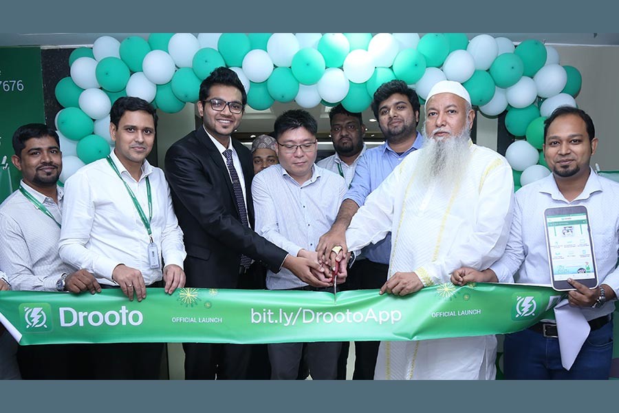 Drooto Mobile App was officially launched at a ceremony on Tuesday at Zaman Group’s corporate head office.