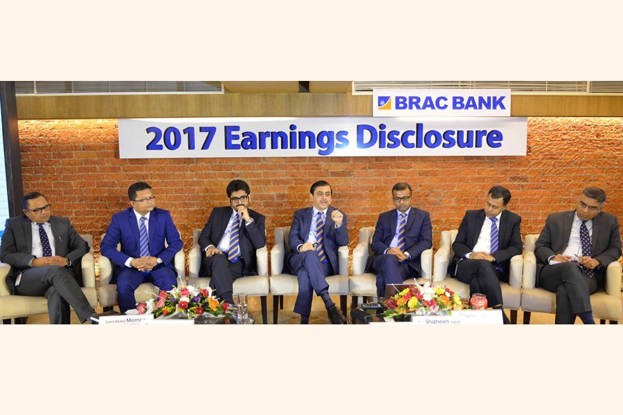 BRAC Bank records 35pc profit growth in 2017