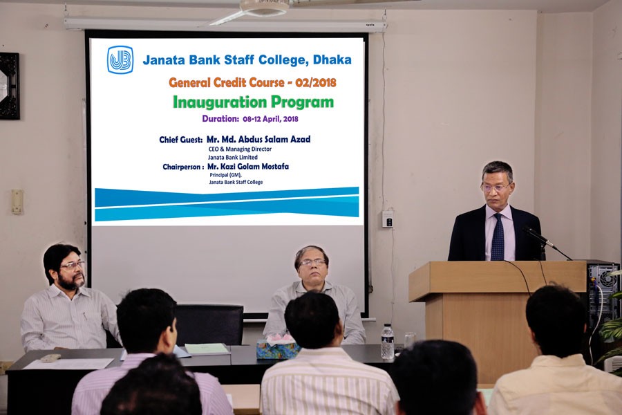 Janata Bank Staff College inaugurates general credit course
