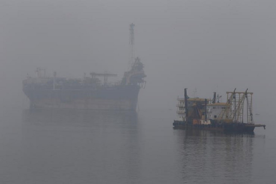 Representational image: An idle oil exploration vessel (L) is shrouded by haze in the Johor River in Malaysia's southern state of Johor October 6, 2015. Picture taken October 6, 2015. Reuters/Files