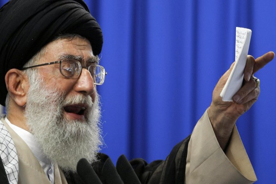 Iran's supreme leader says Western attack on Syria a crime