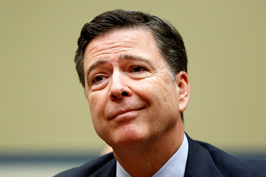 Reuters file photo shows Former FBI director James Comey