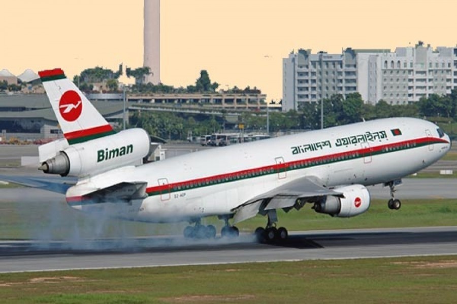 Biman’s int’l flight misses arrival schedule