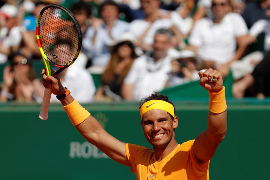 Nadal extends clay-court unbeaten run to 42 matches with victory over Martin Klizan on Friday - Reuters photo