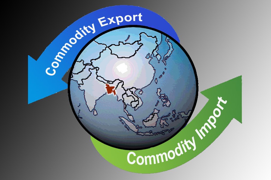 BD’s dependence on commodity export, import low