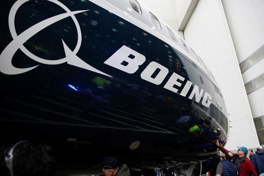 Employees are pictured as the first Boeing 737 MAX 7 is unveiled in Renton, Washington, US on February 5 last - Reuters photo used for representation