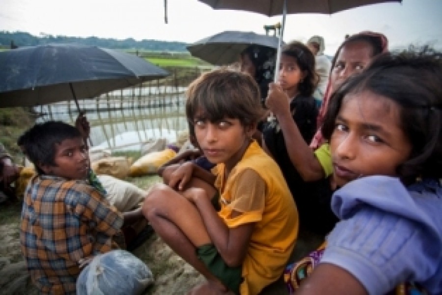 55,000 Rohingya children at risk of monsoon-triggered flood, landslides