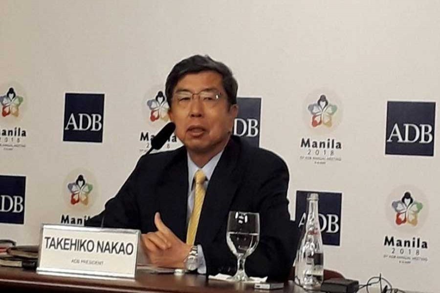 Asian Development Bank (ADB) President Takehiko Nakao. Photo: UNB