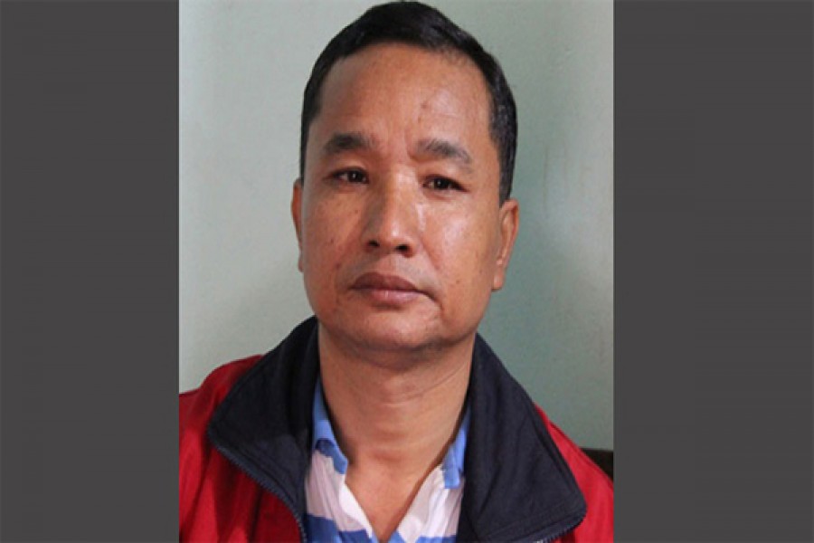 Slain chairman of Naniarchar upazila Shaktiman Chakma. Photo: UNB