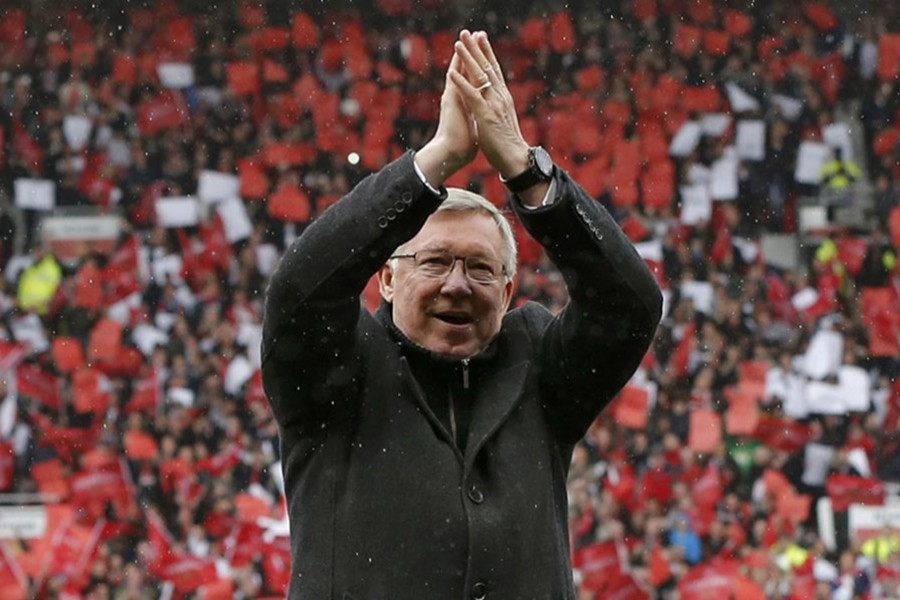 Sir Alex Ferguson at his last game as manager of Manchester United - Reuters/File