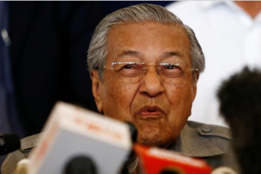 Mahathir Mohamad reacts during a news conference following the general election in Petaling Jaya, Malaysia, May 10, 2018. - Reuters
