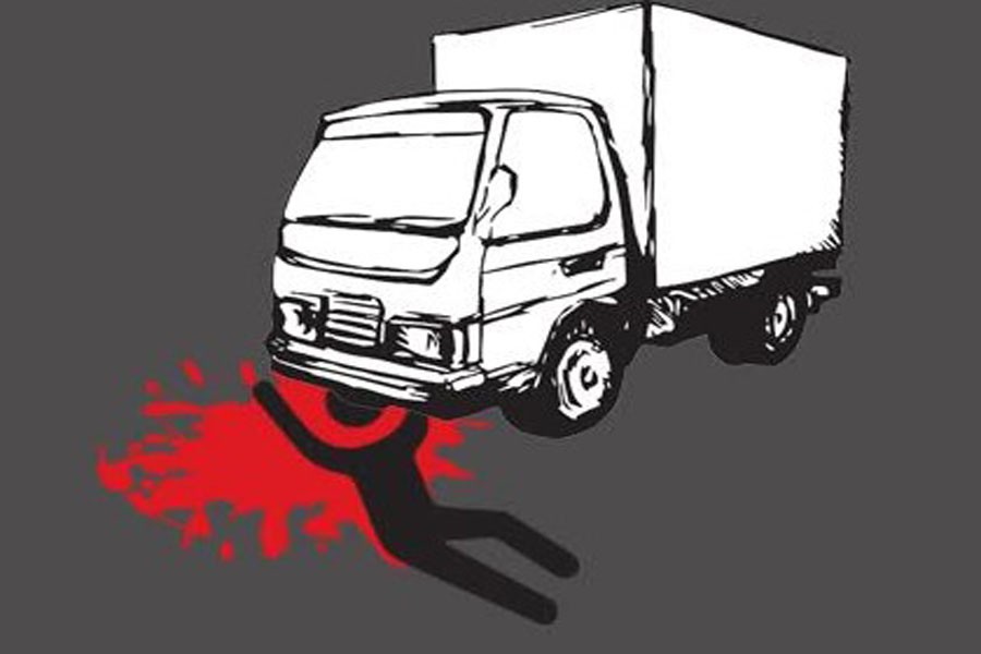 Truck crushes hawker in Narsingdi
