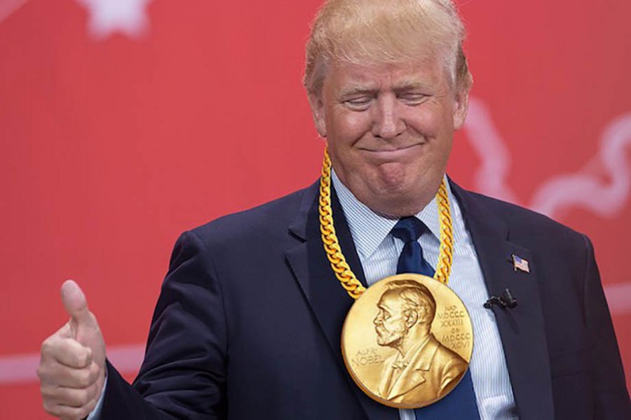 Lawmakers pushing Noble committee award Trump peace prize