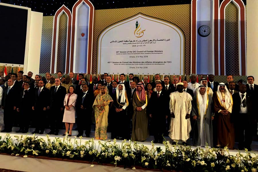 The two-day 45th Session of the OIC Council of Foreign Ministers (OIC-CFM) began in Dhaka on May 05, 2018 with a special attention on Rohingya crisis.