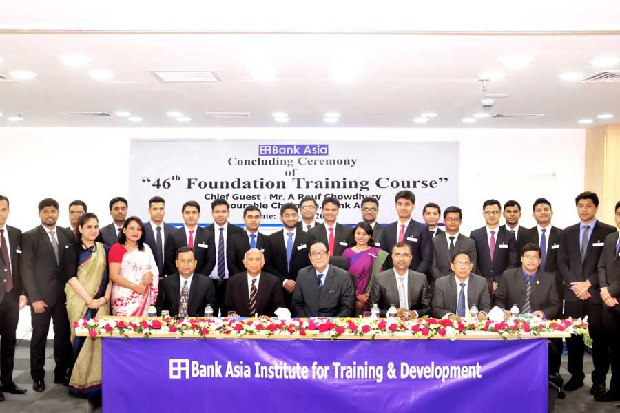 Bank Asia’s 46th foundation training programme wraps up