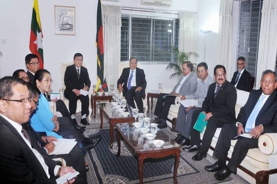 Myanmar Social Welfare, Relief and Resettlement Minister Win Myat Aye on Thursday indicated taking actions against senior Myanmar military officials if they violate laws of the land to avoid repetition of atrocities in Rakhine Sate. - Photo: UNB