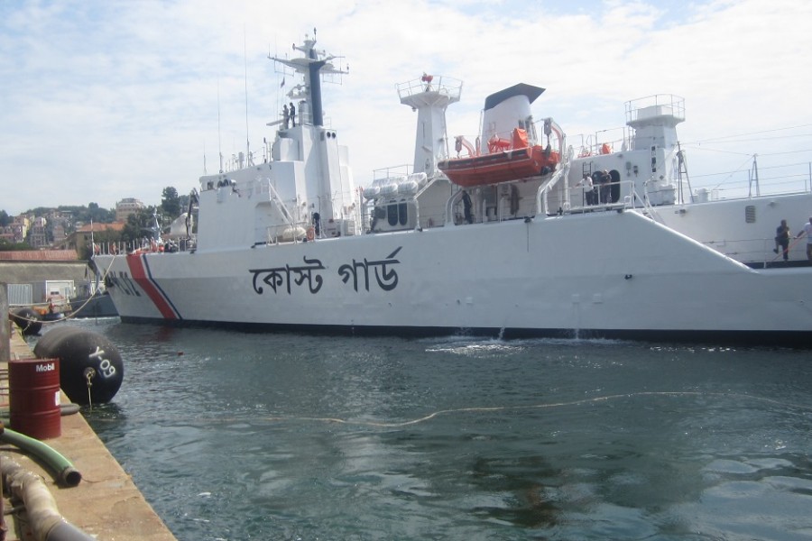 Coast guard ship ‘Tajuddin’ leaves for India