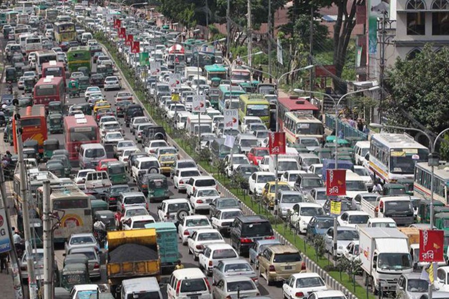 Dhaka City traffic has visibly been deteriorating steadily making room for more traffic rule violations