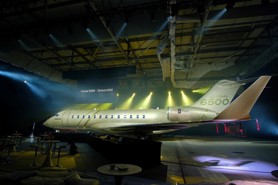 Bombardier Business Aircraft debuts its new Global 6500 jet at the European Business Aviation Convention and Exhibition (EBACE2018), in Geneva, Switzerland on Sunday - Reuters photo