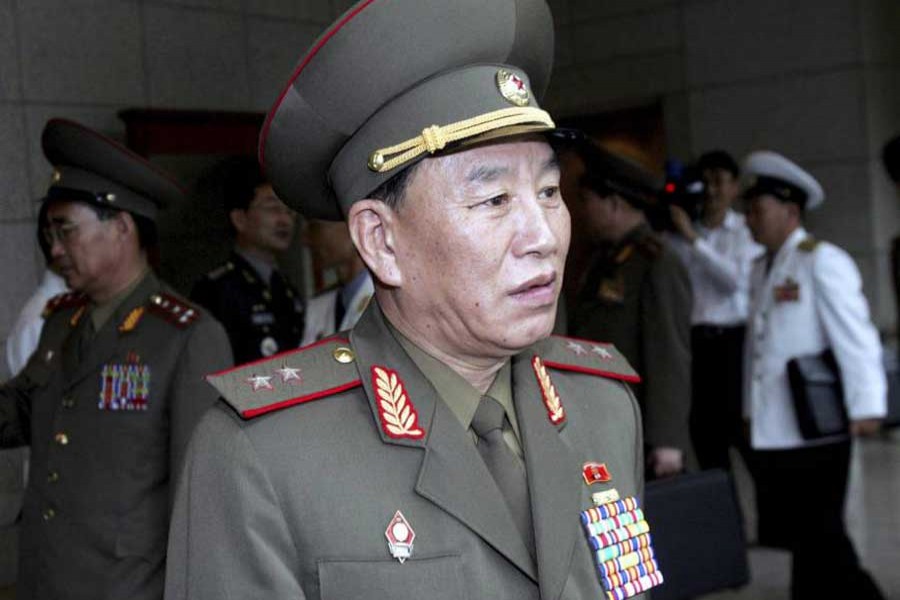 General Kim Yong-chol (pictured) is regularly seen at Kim Jong-un's side. AP/Files