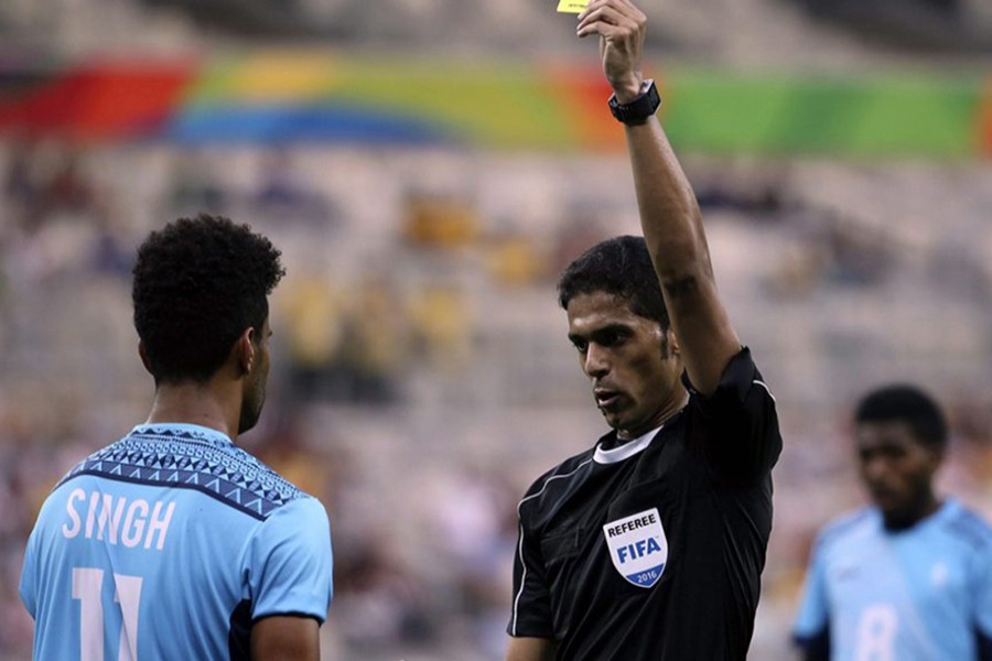 Al-Mirdasi, 32, was already banned from officiating for life by the Saudi Arabian Football Federation (SAFF) - AP file photo