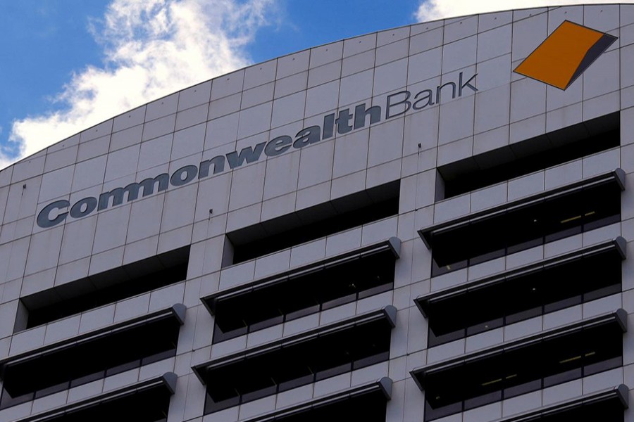 The logo of the Commonwealth Bank of Australia adorns their head office in central Sydney, Australia on October 12, 2017 - Reuters/File