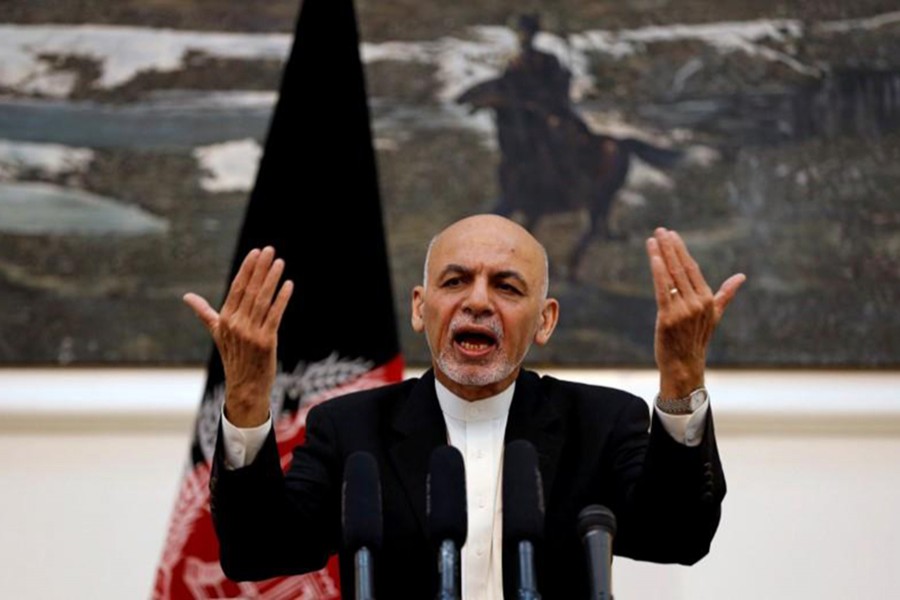 Reuters file photo shows Afghan President Ashraf Ghani