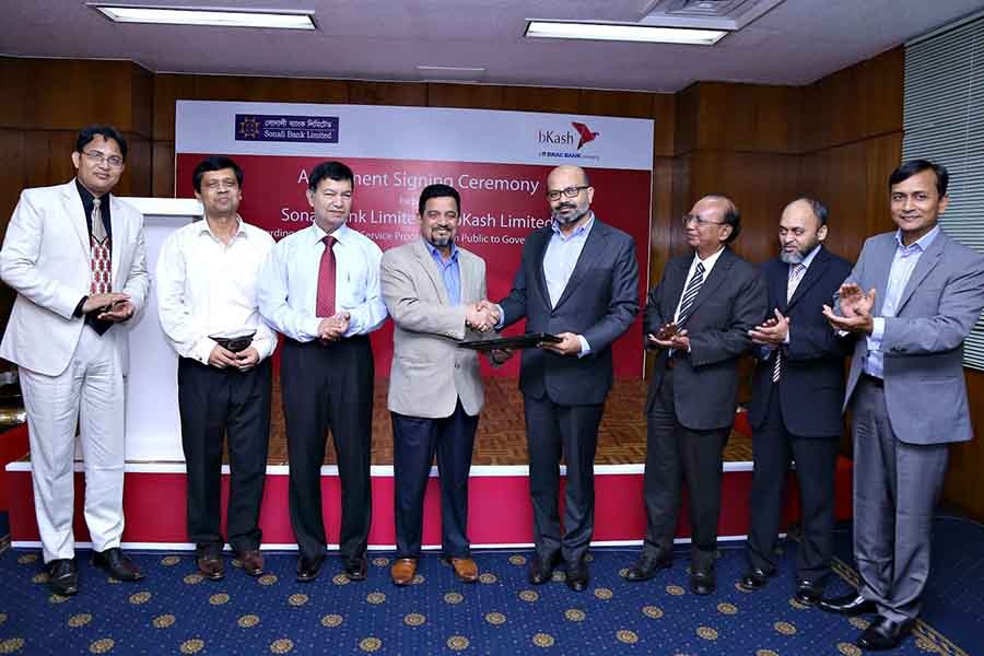 Sonali Bank, bKash sign agreement