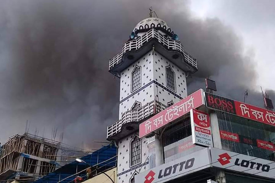 Fire guts 200 shops in Mymensingh