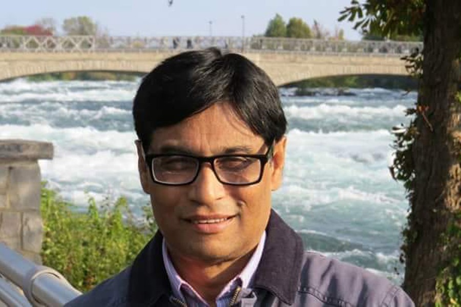 Journalist Pranab Saha, joint editor of Channel i. Photo: UNB