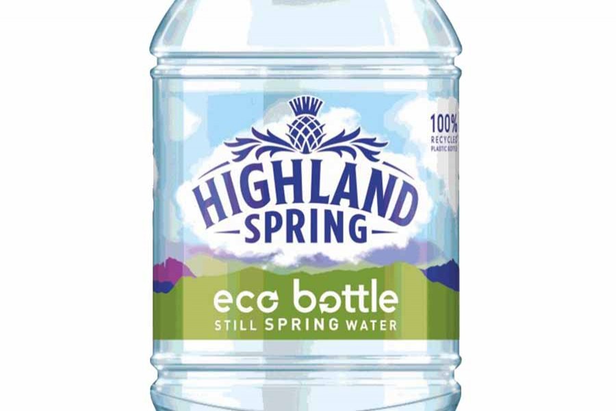 Highland Spring trials UK's first 100pc recycled bottle