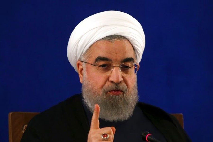 Iranian President Hassan Rouhani gives a press conference in Tehran, Iran, Monday, May 22, 2017.  AP photo.