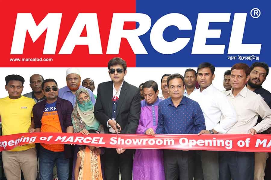 Marcel Brand Ambassador & famous film actor Amin Khan inaugurating the Exclusive Marcel showroom Safa Electronics