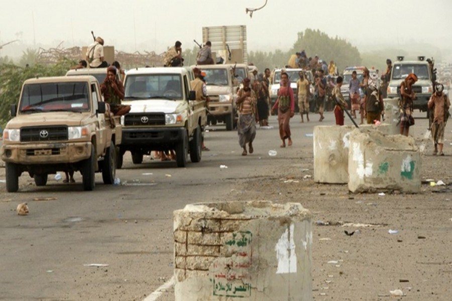 Arab forces poised to take airport of Yemen's main port city
