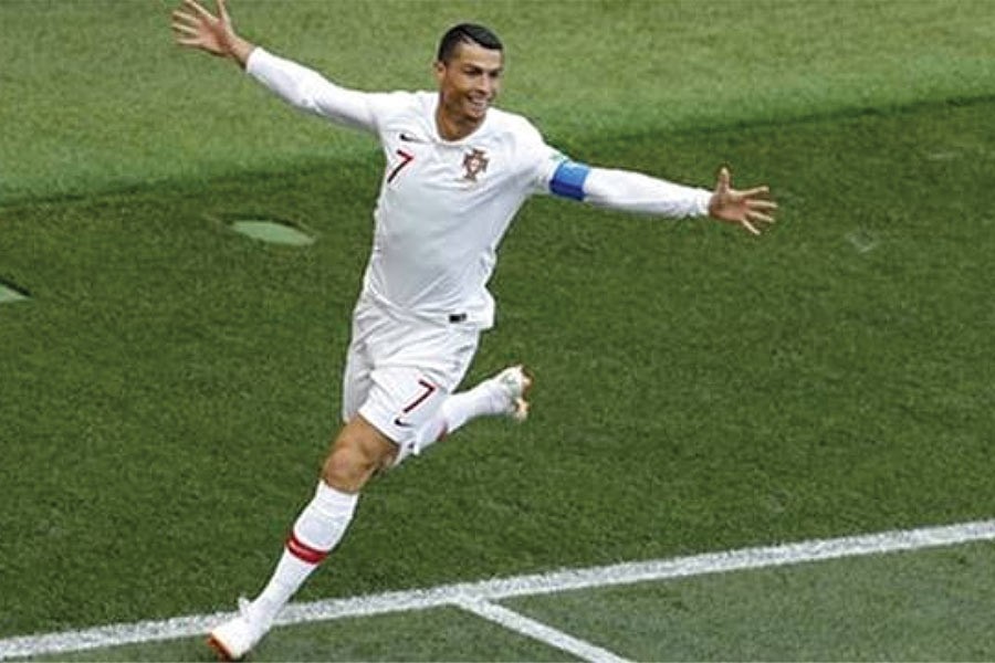 Ronaldo strikes again for Portugal in a World Cup match against Morocco on Wednesday