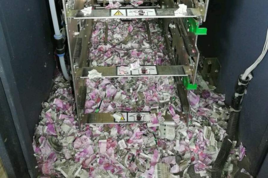 A rat inside an Automated Teller Machine (ATM) in India destroyed $18,000 worth of cash. Photo: triblive.com