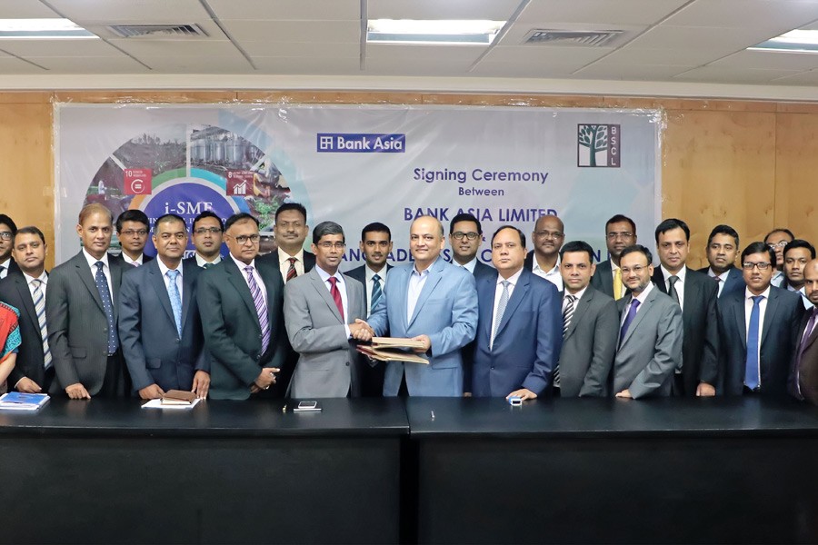 Bank Asia inks deal with Bangladesh SME Corp