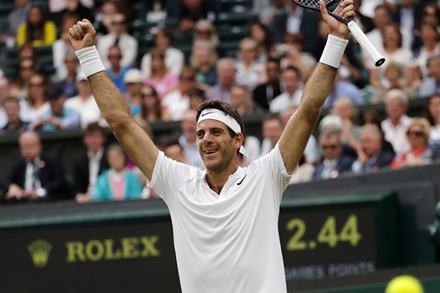 Del Potro sets up Nadal quarter-final