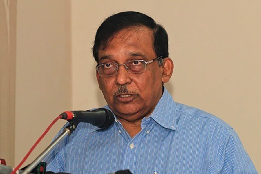 File photo shows Home Minister Asaduzzaman Khan