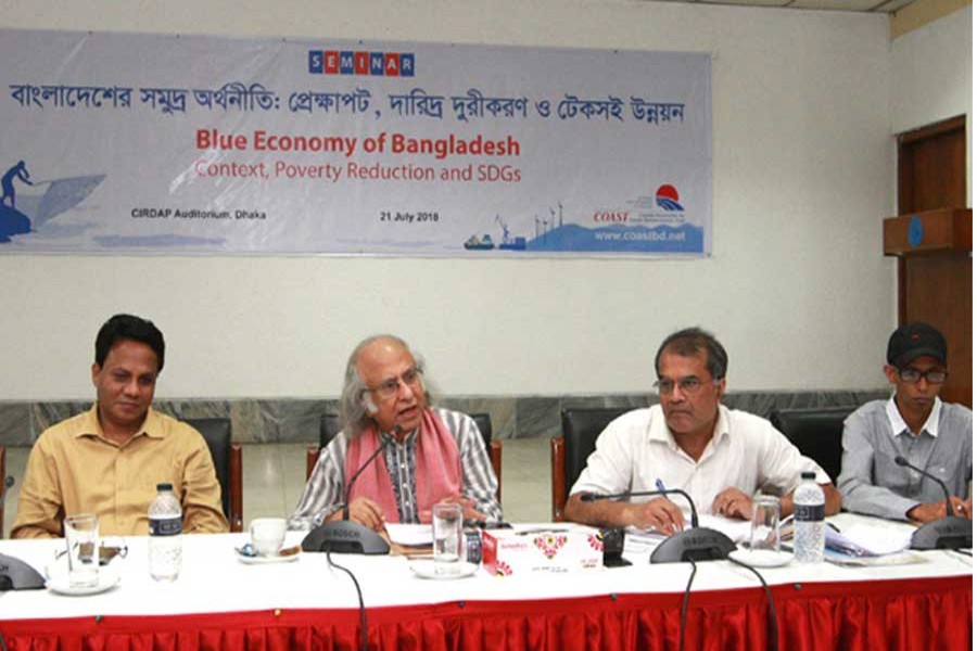 Economist Dr Qazi Kholiquzzaman Ahmad speaks at a seminar at CIRDAP auditorium in Dhaka city on Saturday