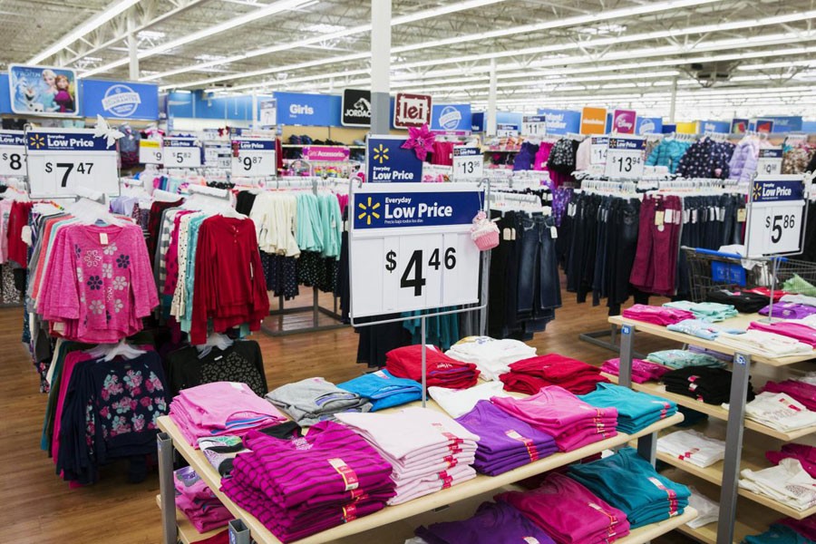 Women's clothing are displayed in a Walmart store in Secaucus, New Jersey, November 11, 2015 - Reuters photo used for representation