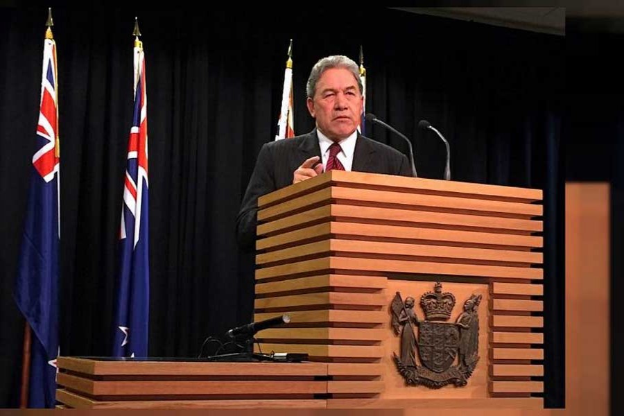 Winston Peters speaks during a media conference in Wellington, New Zealand, September 27, 2017 - Reuters