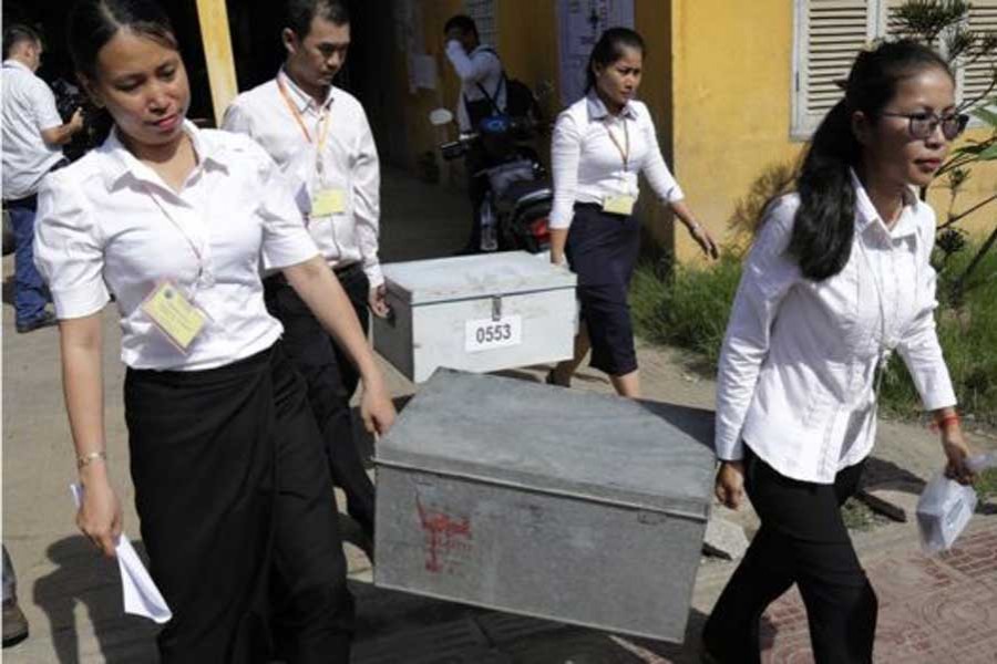 Polling concludes in Cambodia in with no main opposition