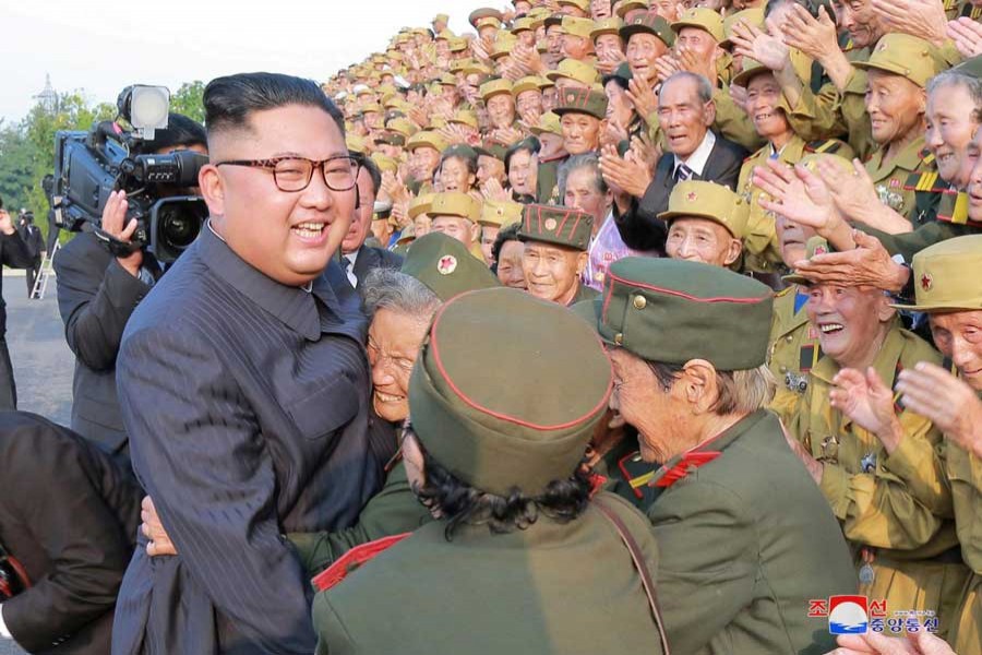 North Korea's leader Kim Jong Un waves before departing Pyongyang to Singapore on June 10, 2018. KCNA via Reuters/File Photo