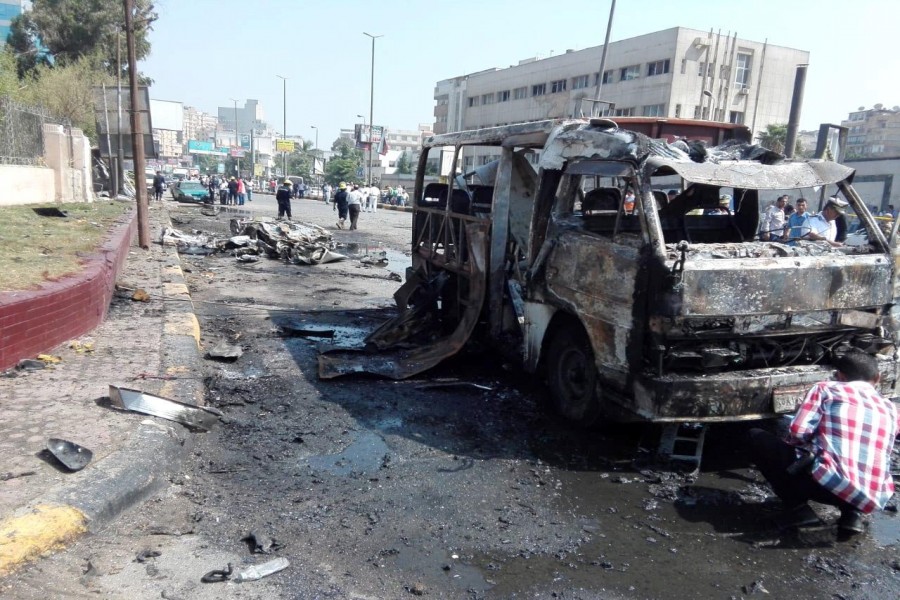 Car explodes in Egyptian capital
