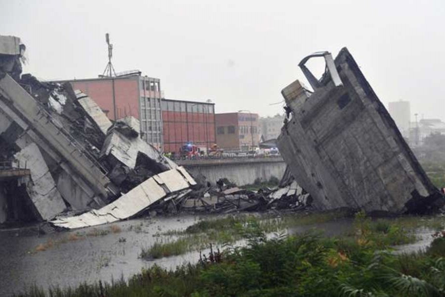 ‘Dozens dead’ in Italy bridge collapse